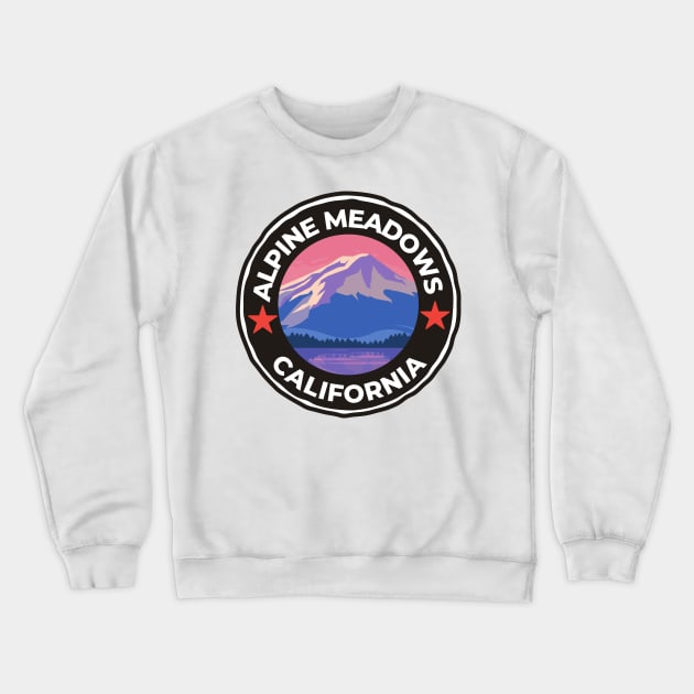 Alpine Meadows Ski Snowboard Mountain California Yosemite - Travel Crewneck Sweatshirt by Famgift